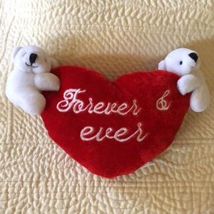 ❤️Forever & Ever double bear Valentines Plush sentiment toy